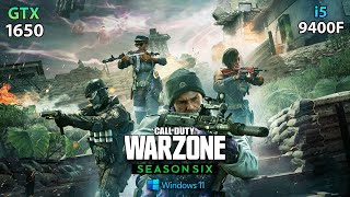 Call of Duty Warzone Test in Windows 11 (GTX 1650 + i5 9400F)