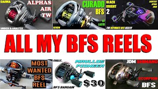 MY INSANE BAIT FINESSE REEL "ARSENAL"...  30 + BFS REELS???