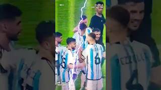 Selebrasi santuy argentina setelah gol kedua