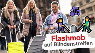 Fabie, Cindy, Leeroy 👨🏽‍🦽👩‍🦯🧏‍♀️ FLASHMOB am Kölner Hauptbahnhof