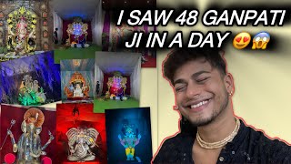 I visited 48 ganpati ji in a Day😍 Apko Konsa acha laga batao | Kishor Pradhan