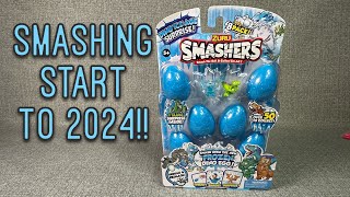 HAPPY NEW YEAR! CRAZY ZURU Dino Ice Age SMASHERS Mystery Dino Egg Opening!!