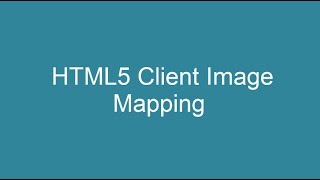 HTML5 Client Side Image Mapping