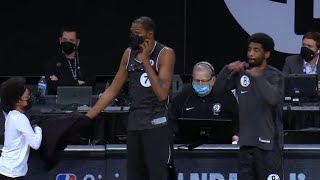 Kevin Durant Wild Entry in the Court as his first game after Thigh Contusion!