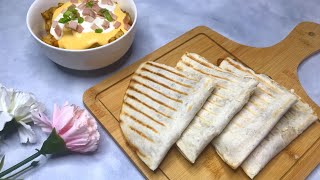 Easy chicken quesadilla recipe | وصفة كاساديا الدجاج بالطريقة المكسيكية