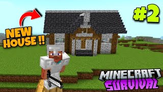 I Made New House in Minecraft Survival Series Pocket Edition Part #2 || in Hindi