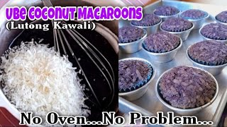 Paano Magluto sa Kawali ng Ube Coconut Macaroons / bake by mama jhane