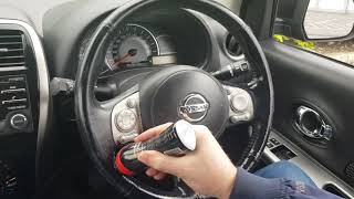 Car Leather Steering wheel Nissan, quick restoration/clean/polish ,€1.50 euro fix