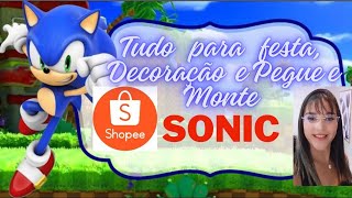 MELHORES LOJAS DA SHOPEE PARA FESTAS E DECORAÇÕES TEMA SONIC ! #pegueemonte #fiesta #festasonic