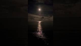 Moonlit Majesty: A Mesmerizing Sea Encounter moon 😍🌕 #shorts #viral #trending