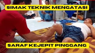 Simak cara pijat saraf kejepit pinggangSaraf terjepit tulang belakang lumbal 4 5 Ikuti disini