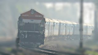 Tricolor Angry LHF Honker Beast Skipping Curvy Inchhapuri Railway Station with Ajmer Shatabdi Exp.