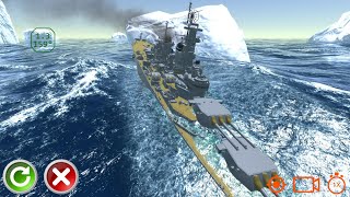 USS IOWA in Heavy Seas - Ship Handling Simulator