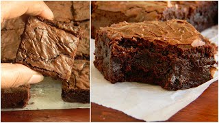 Best Fudgy Brownie Recipe | How to Make Cafe Style Chocolate Brownie