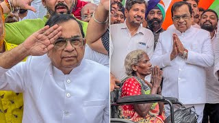 Brahmanandam Distributing Wheelchairs After Flag Hoisting 2024 | Full Crowd For Bramhanandam