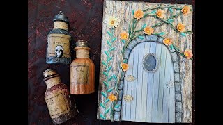 Live - Art Journal Cover And Potion Bottles