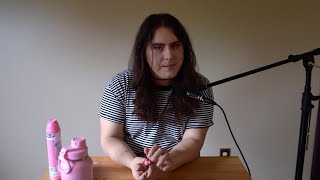 asmr tapping on pink objects