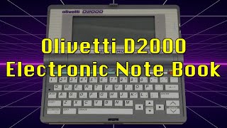 Olivetti D2000 Electronic Pocket Notebook and PDA from 1990