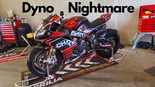 Dyno day issues & joys | Aprilia RSV4 RF at TBR Performance | Part 1 of 5 of TT Assen Trackday Trip