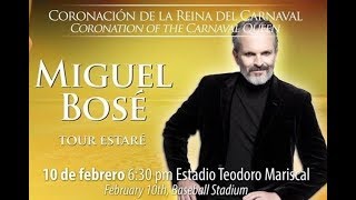 Concierto de Miguel Bosé en el Carnaval de Mazatlán 2018, Tour "Estaré"