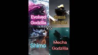 Evolved Godzilla Vs Space Godzilla Vs Shimo Vs Mecha Godzilla #monsterverse #godzilla #shimo #toho