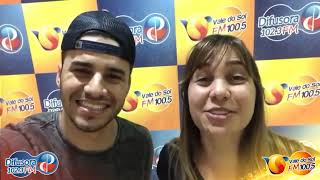 Mariana e Mateus nos estúdios Vale FM convidam a todos para a IV Expoguapi