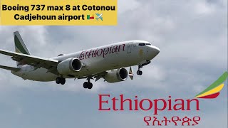 PLANESPOTTING | Cotonou airport 🇧🇯 | Boeing 737 max 8 & Boeing 737-800