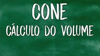 Volume de um cone