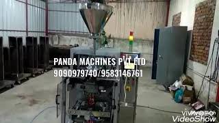 spice pouch packing in auger filler, spices masala pouch packing machine