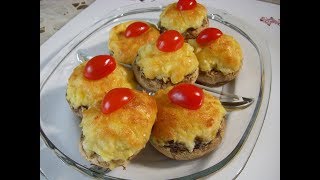 قارچ شکم پر Stuffed mushrooms | Gharch shekampor