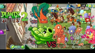 Pvz2 Octopus and Sling pea Plants vs zombies video