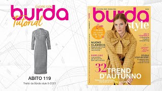 Cucire con Burda: Tutorial Abito 119 - Burda style 09/2023