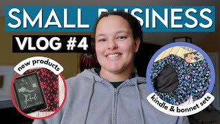 Small Business Vlog #4 | making kindle sleeve, amazon unboxing and making new products | studio vlog