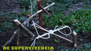 Trampa De Cruz de SUPERVIVENCIA Automatica - TUTORIAL - YMX supervivencia