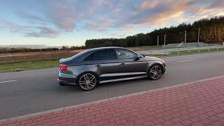 Audi S3 8V 310KM 400nm sedan res delete exhaust sound pops bangs