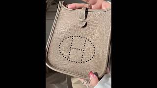 Hermes Mini Evelyne Togo leather bag