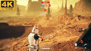 BATTLE OF GEONOSIS: Clone Troopers vs CIS Battle Droids - Star Wars: Battlefront 2 (PS5, 4K, HDR)