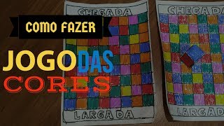 Jogo Tabuleiro das Cores - DIY