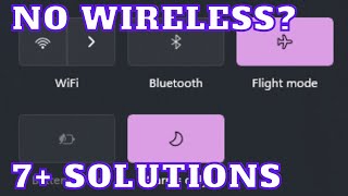 How to fix wireless not finding available connections