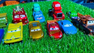 Looking for Disney Pixar Cars On the Rocky Road : Lightning Mcqueen, Chick Hicks, King, Carla Veloso