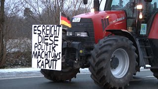 Treckerdemo im Kreis Coesfeld