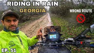 {EP.51} Tez Baarish Me Bike Chalani Padi Georgia me 😨 Galat Route pe Maps leke aaya | Europe ride