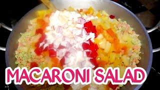 Multi Color Macaroni Salad Recipe #macaroni