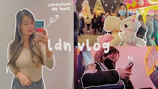 London Vlog: work party, winter wonderland, christmas in london