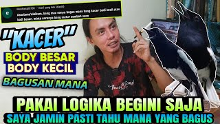 HAL INI AKAN MENCERDASKANMU ‼️ KACER BODY BESAR & KACER BODY KECIL, Bagus Yang Mana.?