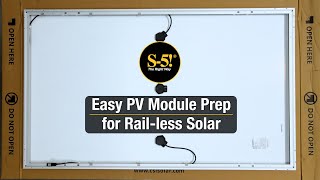 Simple and Effective Cable Management for Rail-less Solar Mounting