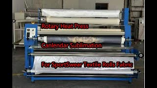 Roll Feed Calendar Sublimation Heat Press Machine Rotary Transfer 1.6m