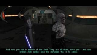 Kreia Confronts Darth Sion With a Lightsaber