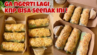 Definisi sehat, enak, kenyang ! || SPICY CHICKEN SALAD ROLL