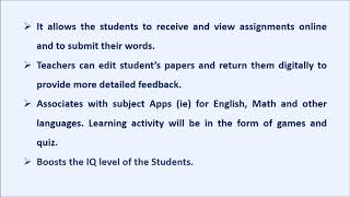 Park Public School, Features of Advanced Learning Program (ALP)